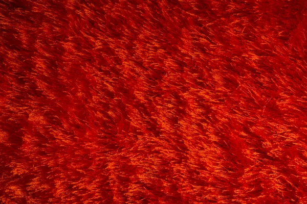 Red fur texture background — Stock Photo, Image