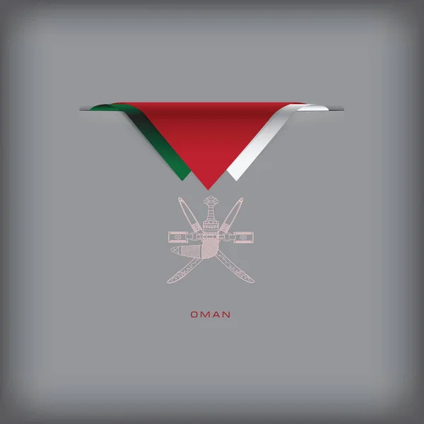 Omanischer Zeichenvektor — Stockvektor