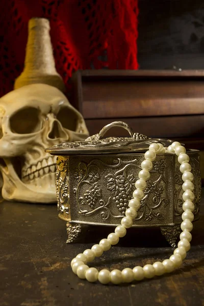 Vintage jewelry box — Stock Photo, Image