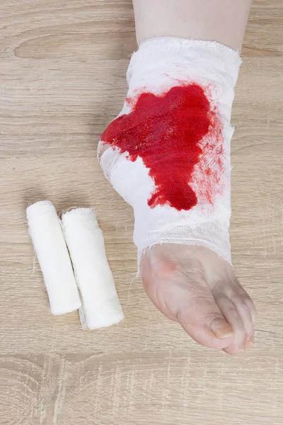 Bandaż biały medycyny — Zdjęcie stockowe