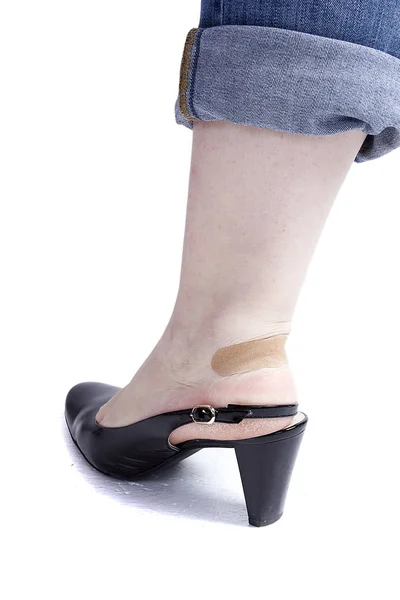 Female foot in a shoe — Stock Photo, Image