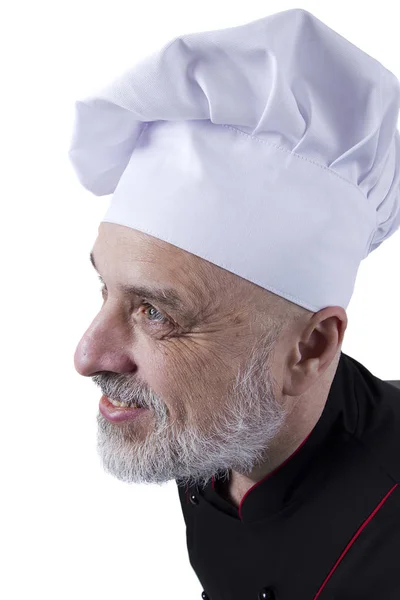 Bearded senior man cook — Stock Photo, Image