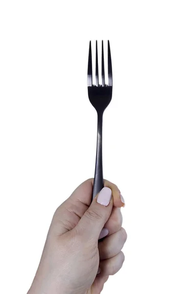 Tenedor en mano — Foto de Stock