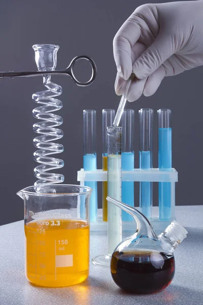 Onderzoek in het laboratorium — Stockfoto