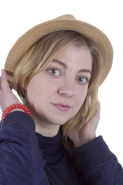Portrét mladé blonďaté ženy — Stock fotografie