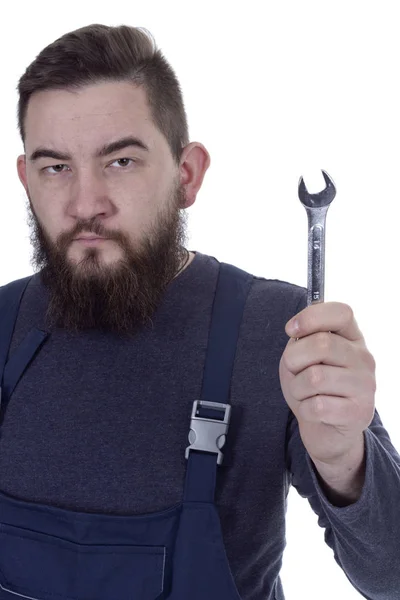 Jeune homme avec une clé — Photo