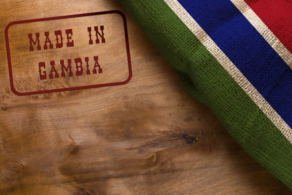 Francobollo Made in Gambia — Foto Stock