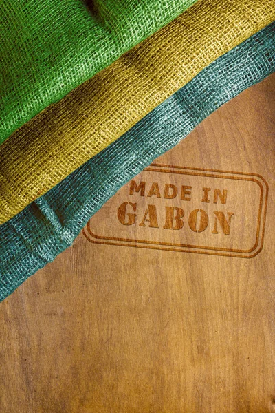 Francobollo Made in Gabon — Foto Stock