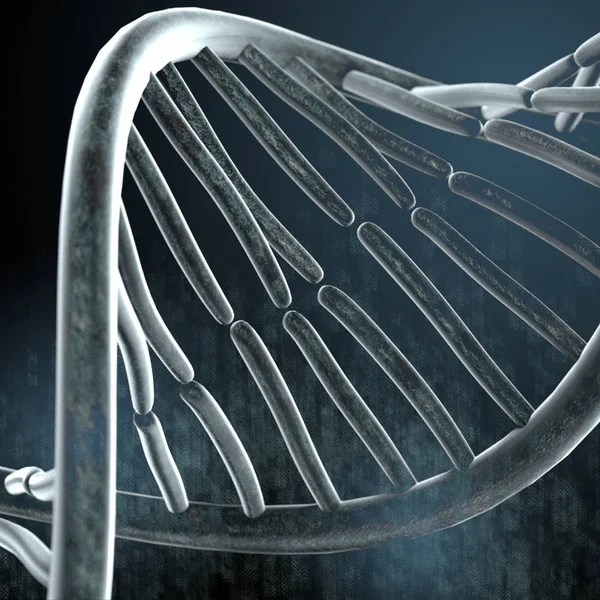 Donkere achtergrond met Dna — Stockfoto