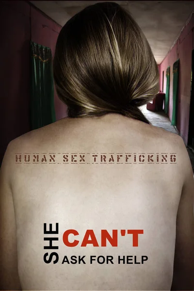 Plakat Menschenhandel — Stockfoto