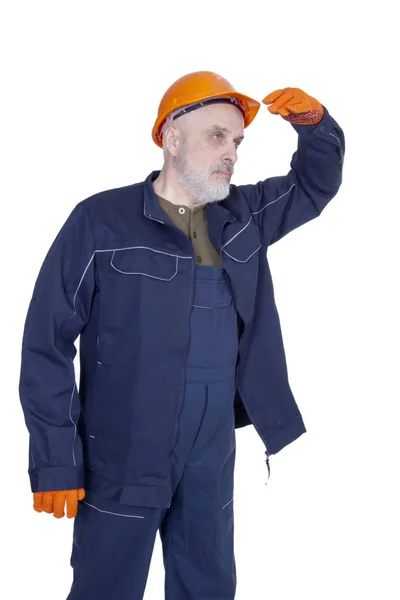 Hombre constructor en ropa de trabajo —  Fotos de Stock