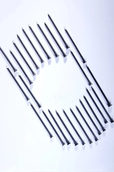 Geometric figure of nails — Stock Photo, Image