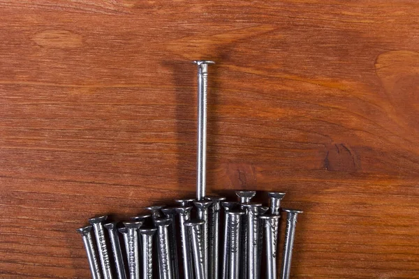 Heap de unhas de metal — Fotografia de Stock