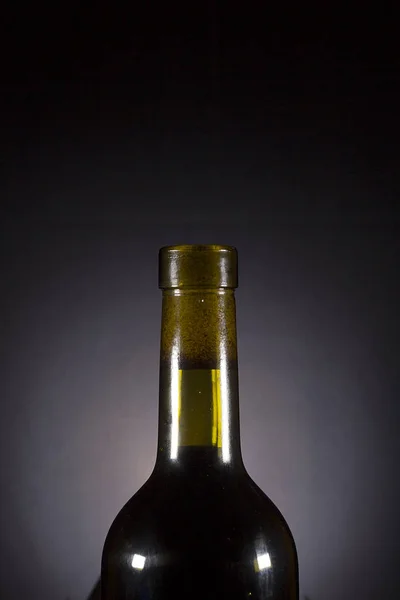 Pescoço de uma garrafa de vinho — Fotografia de Stock