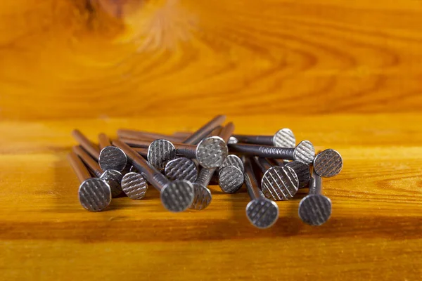 Heap of metal nails — Stock Photo, Image