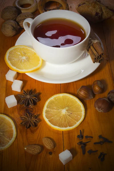 Chá e especiarias — Fotografia de Stock