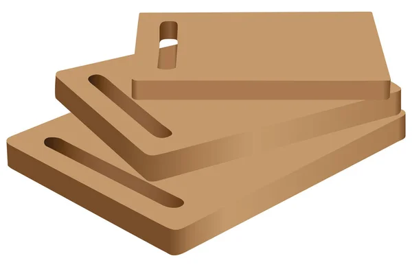 Big set cutting board — Stock Vector