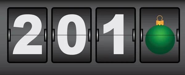 Digitální hodiny pro nový rok — Stockový vektor