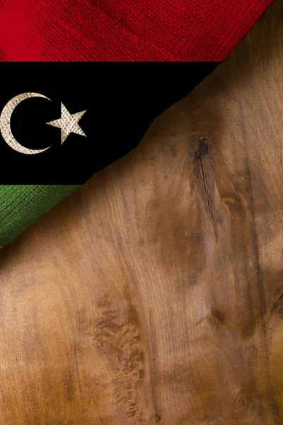Státní vlajka Libye — Stock fotografie