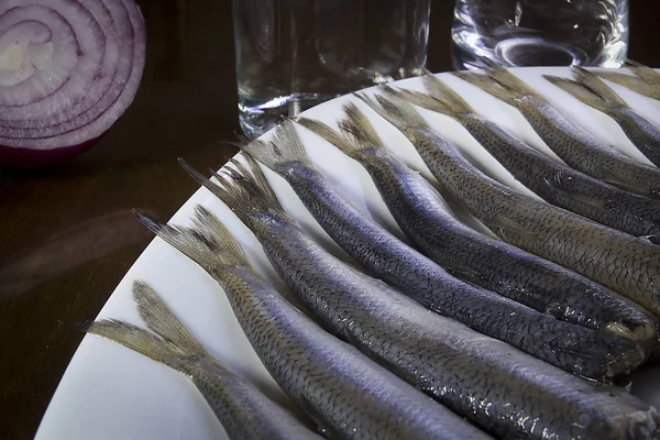 Delicious salted herring — Stock Photo, Image