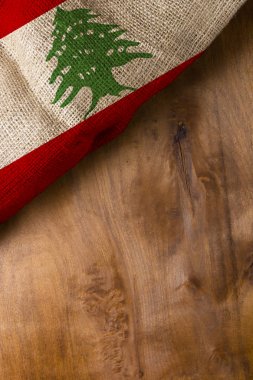 National flag of Lebanon clipart