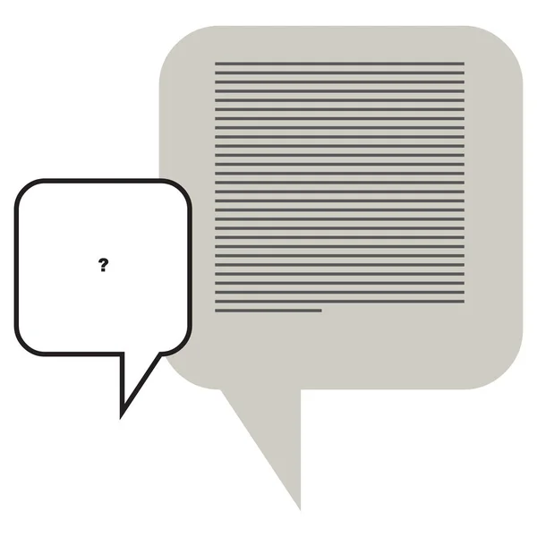 Chat con respuesta ampliada — Vector de stock