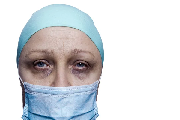 Retrato de um paciente com câncer — Fotografia de Stock