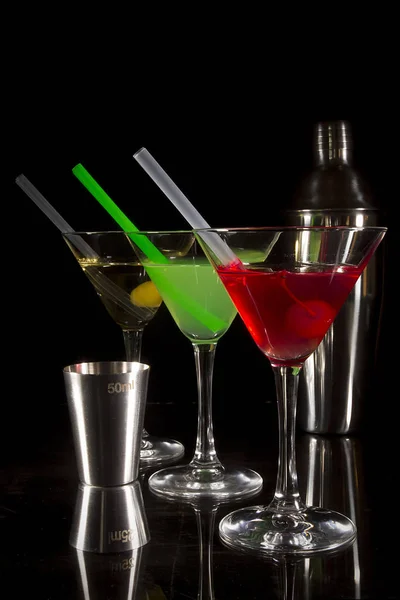 Collezione di cocktail colorati — Foto Stock