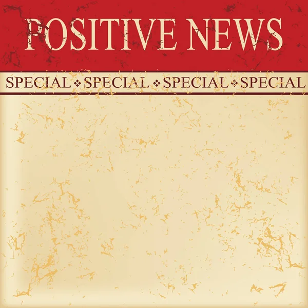 Noticias positivas especiales — Archivo Imágenes Vectoriales