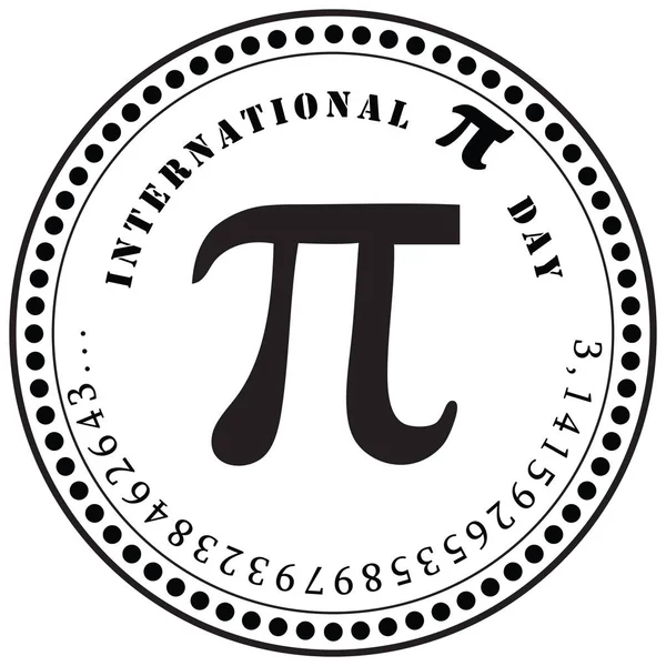 Ημέρα διεθνούς Pi — Διανυσματικό Αρχείο