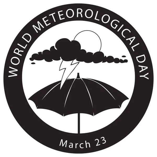 Wereld meteorologische dag — Stockvector