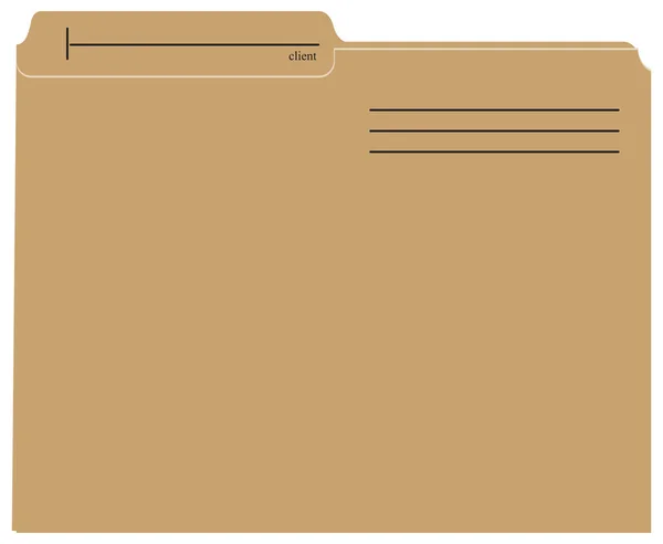 Офисные принадлежности - папка для архива — стоковый вектор