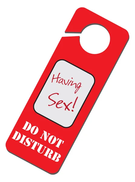 No molestar - Tener relaciones sexuales — Vector de stock