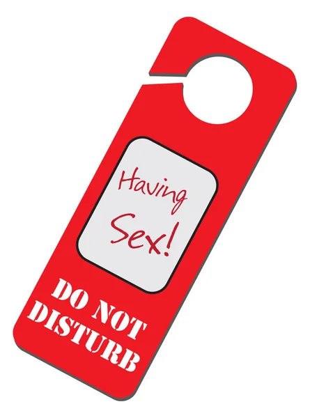 Do Not Disturb - Having Sex — Stock Vector