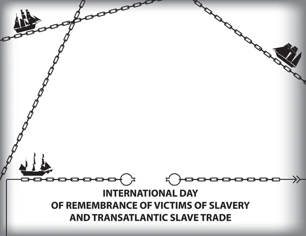 Journée du souvenir des victimes de l'esclavage — Image vectorielle