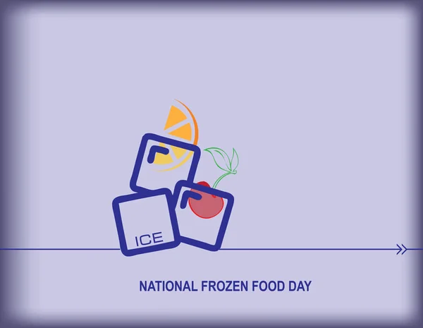 National Frozen Food Day — Stock Vector