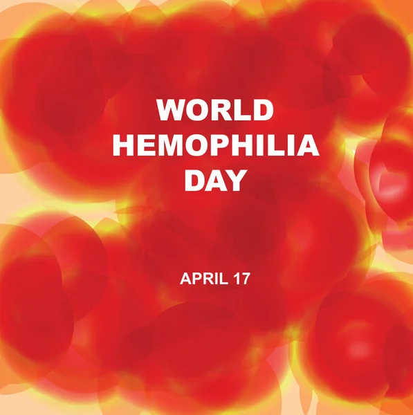 Banner for World Hemophilia Day — Stock Vector