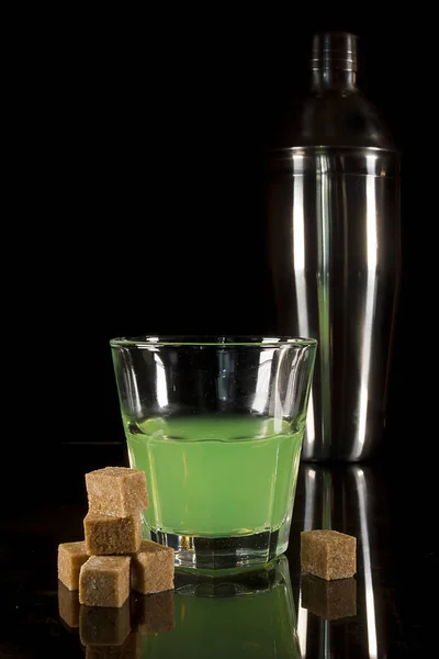A glass with absinthe — Stock Photo, Image
