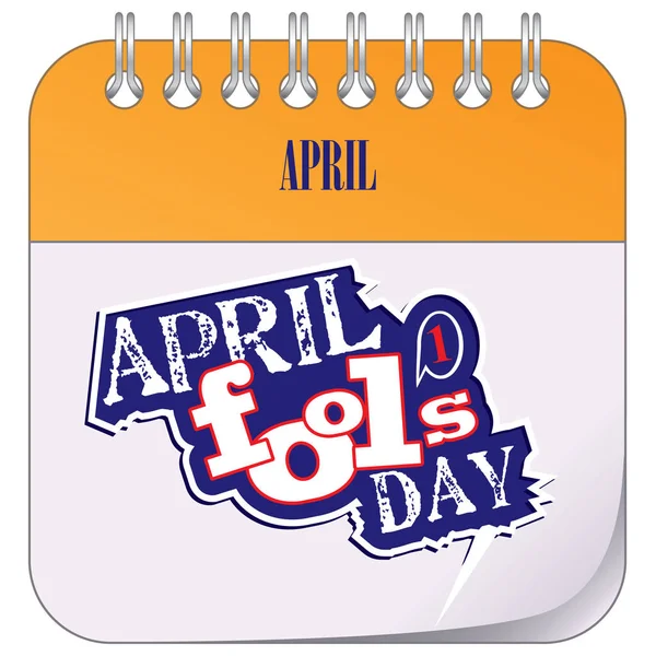 Tatil April Fools gün — Stok Vektör
