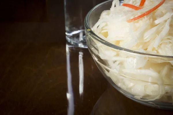 Bowl of sauerkraut — Stock Photo, Image