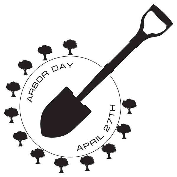 April 27 Arbor Day — Stock Vector