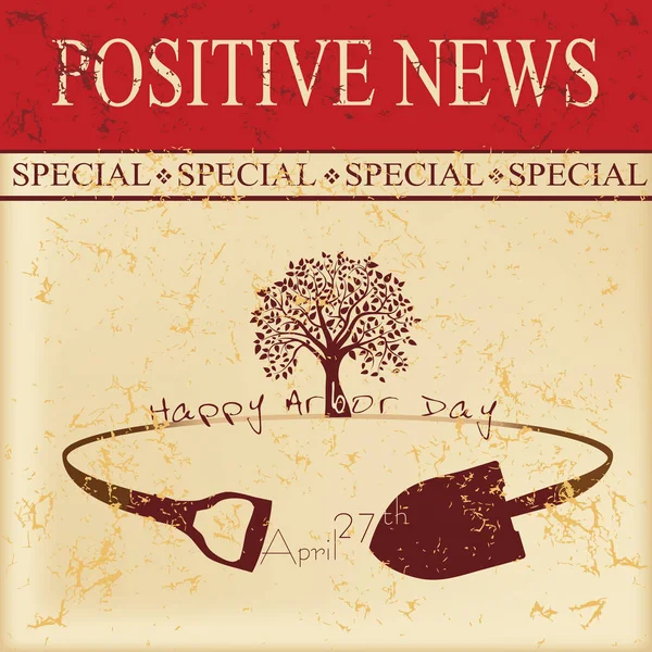 Позитивні Новини - альтанка день — стоковий вектор