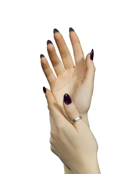 Mãos de uma jovem — Fotografia de Stock