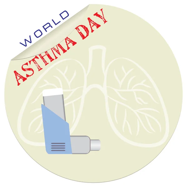 Internationella astmadagen — Stock vektor