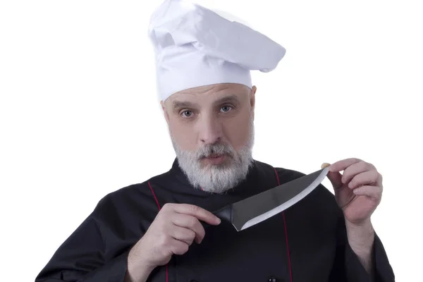 Cozinhe com uma barba — Fotografia de Stock
