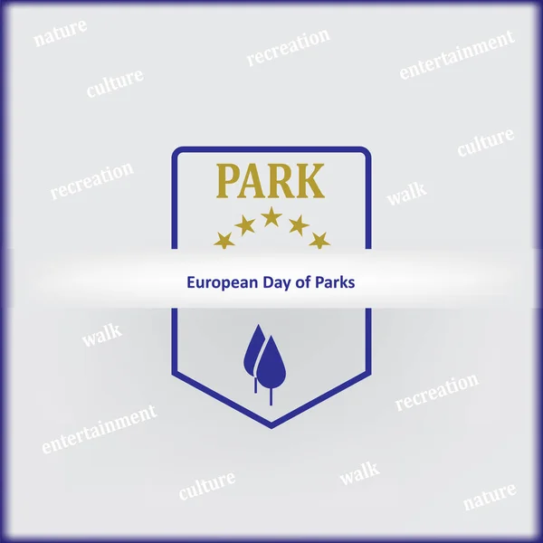 Europese dag van de parken — Stockvector