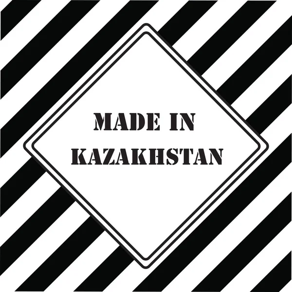 Dibuat di kazakhstan - Stok Vektor