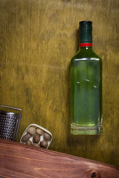 Flasche mit Absinth — Stockfoto