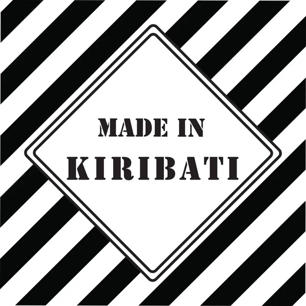 Feito em kiribati — Vetor de Stock