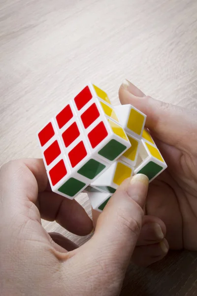 Colorful cubic puzzle — Stock Photo, Image